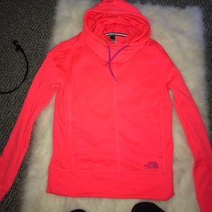 Hot pink Northface hoodie w/ long neck!